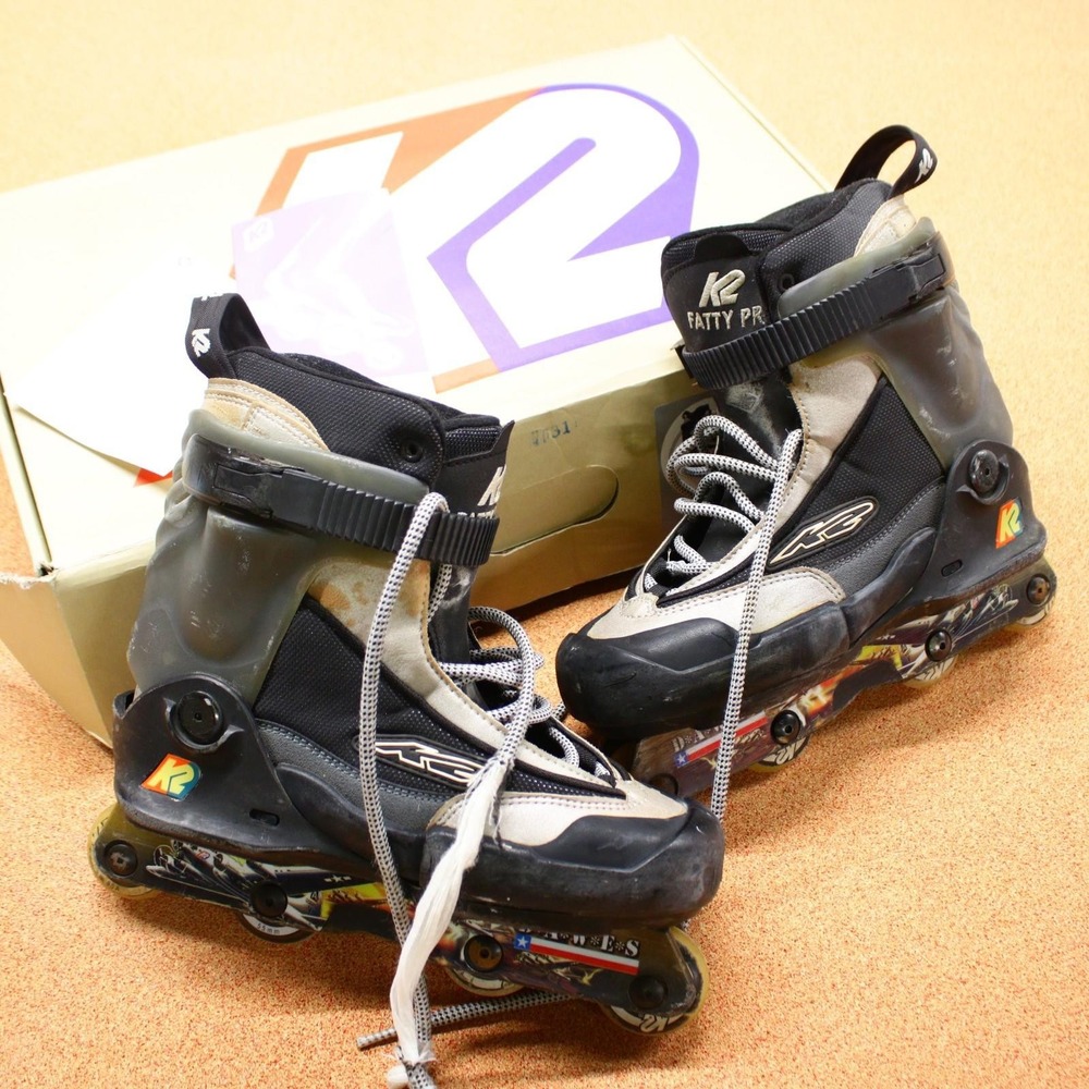 Vintage 90s K2 Fatty Pro Ryan Dawes Inline Skates Mens Sz 9 Aggressive OG Box